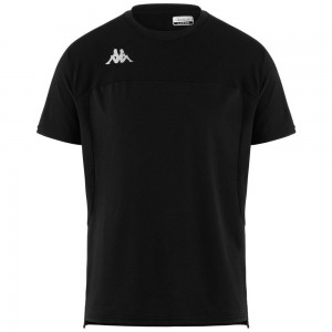 Men Kappa Kombat Eduo Jersey Black | 039857-NQR