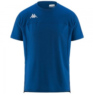 Men Kappa Kombat Eduo Jersey Blue | 136948-AZC