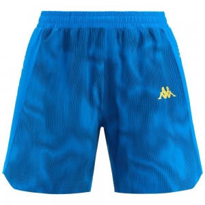 Men Kappa Kombat Fuvu Shorts Blue | 602718-DJV