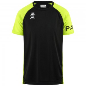 Men Kappa Kombat Padel Dago Jersey Black | 748923-WHB