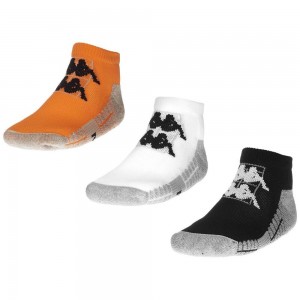 Men Kappa Kombat Padel Eberen 3pack Socks Orange | 175304-DQV