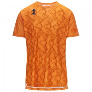 Men Kappa Kombat Padel Edago Jersey Yellow | 832065-GHL