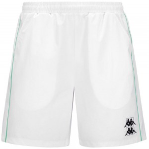 Men Kappa Kombat Padel Fivio Shorts White | 217086-WBH