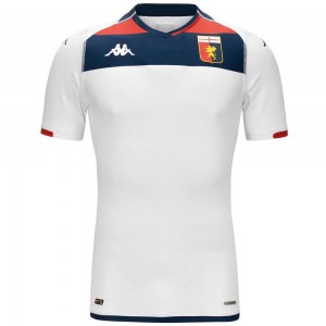 Men Kappa Kombat Pro 2024 Genoa Jersey White | 725403-VKG