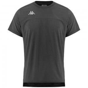 Men Kappa Kombat Run Fapi Jersey Grey | 652397-EGN