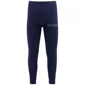 Men Kappa Kombat Skin Bant Joggers Navy | 652708-MJV