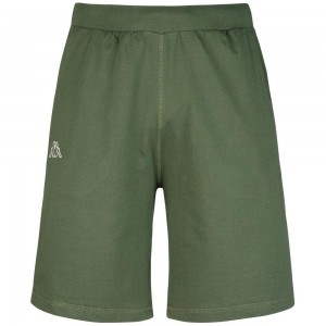 Men Kappa Logo Ariosto Shorts Green | 016479-FKI