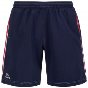 Men Kappa Logo Balicriz Swimwear Navy | 824071-VTL