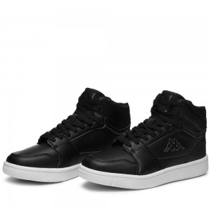 Men Kappa Logo Basil Md Sneakers Black | 218590-DUV