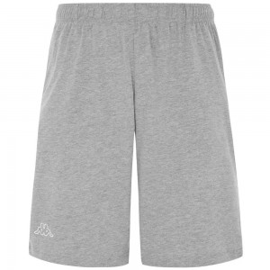 Men Kappa Logo Cabog Shorts Grey | 432189-DUY