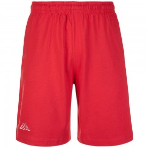 Men Kappa Logo Cabog Shorts Red | 613859-YKP