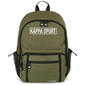 Men Kappa Logo Cloyster Backpack Green | 098215-SEJ