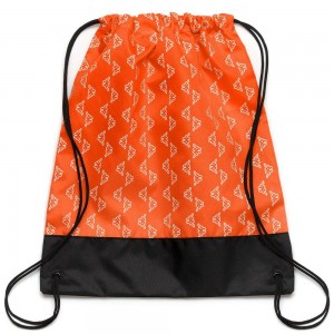 Men Kappa Logo Dacut Backpack Orange | 589231-CQA