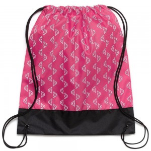 Men Kappa Logo Dacut Backpack Pink | 786401-QMY