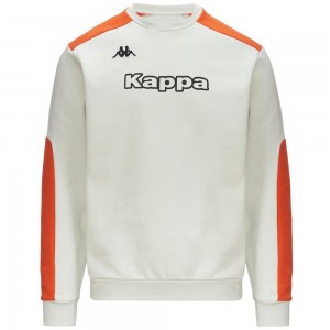 Men Kappa Logo Elusto Sweater Grey | 836145-BNL