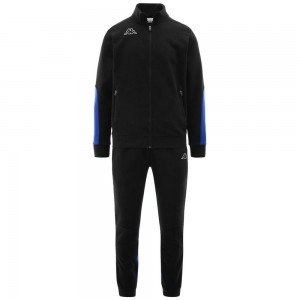 Men Kappa Logo Ezek Tracksuit Black | 239081-ERD