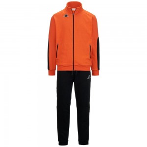 Men Kappa Logo Ezek Tracksuit Orange | 560418-DFE