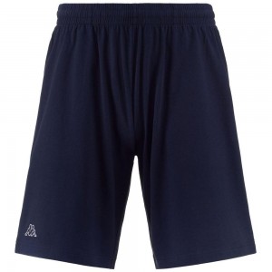 Men Kappa Logo Farmo Shorts Navy | 083691-EMI