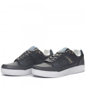 Men Kappa Logo Finnik Sneakers Grey | 370812-TJB