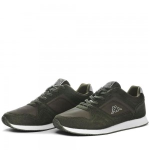 Men Kappa Logo Foles Sneakers Green | 638205-FAY