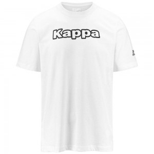 Men Kappa Logo Fromen T-Shirt White | 624951-OYF