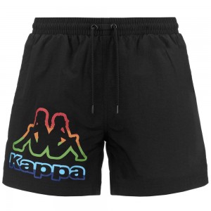 Men Kappa Logo Fulmino Swimwear Black | 974035-QYU