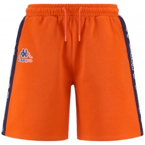 Men Kappa Logo Fulto Shorts Orange | 385794-DUW