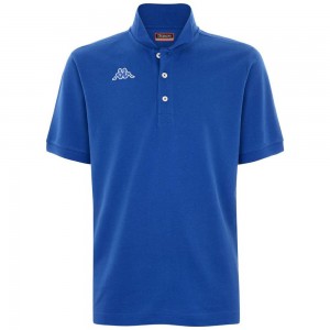 Men Kappa Logo Holiver Mss Polo Shirt Blue | 490625-VYZ