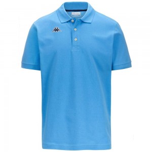 Men Kappa Logo Holiver Mss Polo Shirt Blue | 964578-LKY