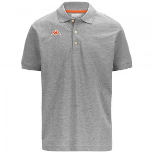 Men Kappa Logo Holiver Mss Polo Shirt Grey | 035678-XLY