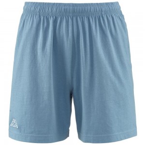 Men Kappa Logo Korpo Cabas Shorts Blue | 571869-KUQ