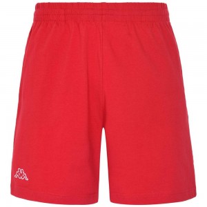 Men Kappa Logo Korpo Cabas Shorts Red | 286197-XTD