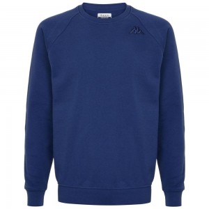 Men Kappa Logo Korpo Caimali Sweater Navy | 803157-RQD