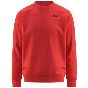 Men Kappa Logo Korpo Caimali Sweater Red | 896345-FGW