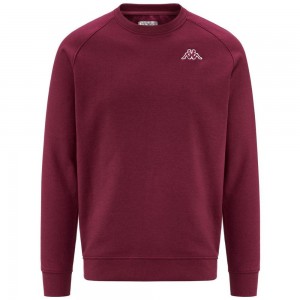 Men Kappa Logo Korpo Caimali Sweater Red | 425673-FXC