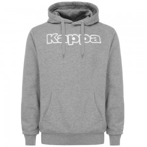 Men Kappa Logo Korpo Dafers Hoodie Grey | 937025-OMF