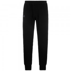 Men Kappa Logo Korpo Zant Pants Black | 869204-LXY