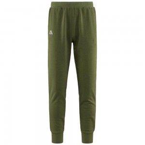 Men Kappa Logo Korpo Zant Pants Green | 130679-HMF