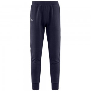 Men Kappa Logo Korpo Zant Pants Navy | 610793-MTF