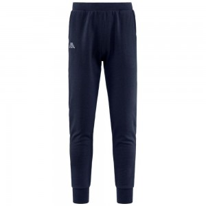 Men Kappa Logo Korpo Zant Pants Navy | 953126-PGL