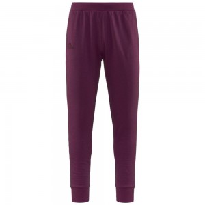 Men Kappa Logo Korpo Zant Pants Purple | 985420-XAE