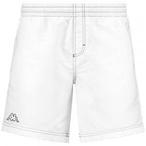 Men Kappa Logo Korpo Zolg Swimwear White | 976805-IKW