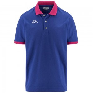 Men Kappa Logo Life Mss Polo Shirt Blue | 693417-SGF