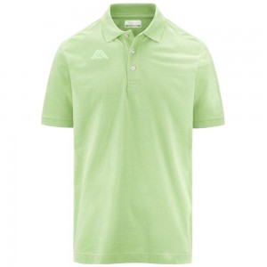 Men Kappa Logo Life Mss Polo Shirt Green | 750394-UBE