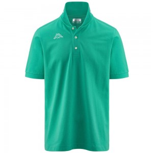 Men Kappa Logo Life Mss Polo Shirt Green | 213490-RDB