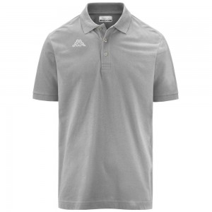 Men Kappa Logo Life Mss Polo Shirt Grey | 472816-LET