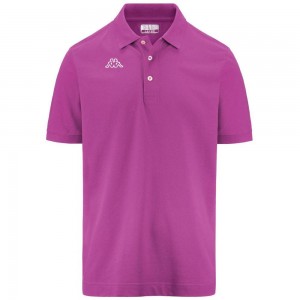 Men Kappa Logo Life Mss Polo Shirt Pink | 549382-SGT