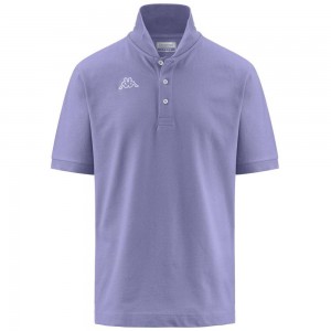 Men Kappa Logo Life Mss Polo Shirt Purple | 621435-NKQ