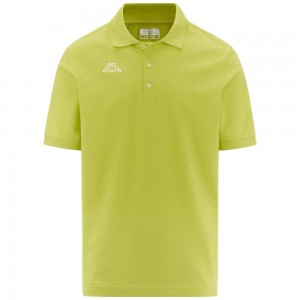 Men Kappa Logo Life Mss Polo Shirt Yellow | 902641-QFK