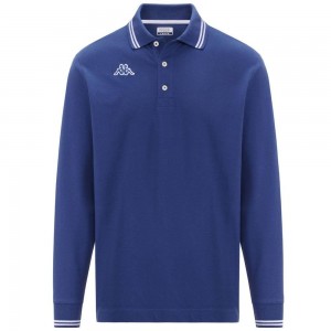 Men Kappa Logo Maltax 5 Mls Polo Shirt Blue | 830491-PKU